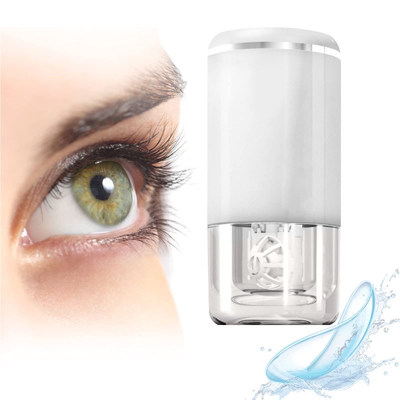 Contact Lens Cleaner Intelligent Cleaning Machine for Soft and Rigid RGP Contact Lenses White